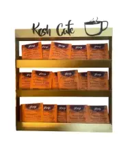 COFFEE POD HOLDER WITH Personalization (holds 24) k-cup, Teabags Kitchen Storage