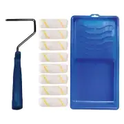 Vermeer Paint Roller Kit - 10-Piece Mini Roller Painting Set with Paint Tray,...