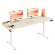 170cm Electric Standing Desk Height Adjustable Office Desk Golden Oak