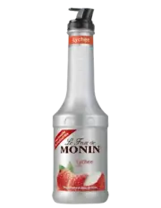 Monin Syrup Lychee Puree Fruit 1 Lt Bottle