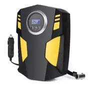 Portable 12V Digital Tire Inflator Air Compressor with LED Light - 120W, 300cm P
