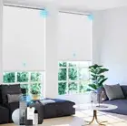 Motorized Roller Blinds with Remote Control【Solar Panel Included】 100% Blackout