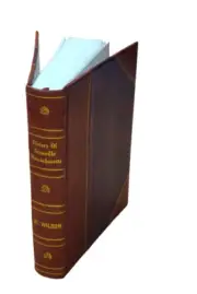 History Of Granville Massachusetts. 1954 By Wilson Albion Benjamin Leather Bound