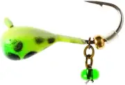 Clam Corporation 9721 Dingle Drop XL, Size 10 1/32oz, Chartreuse/Green Glow Spot