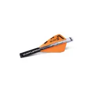 White, Quickfletch 2" Hellfire Fletching (6 Pack), Orange, 6 Count (Pack of 1)