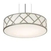 AFX HVNP17MB Haven 3 Light 17"W Suspension Pendant - Nickel