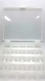 STURDY Clear Bobbin Box Case sewing 25 bobbins BB25