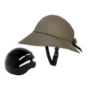 Bicycle Helmet Hat Shaped Helmet Fishing Hat Sun Hat Cyclist Helmet Hat Type Helmet Cap For Women's Cycle Everyday Wear Work Green 58cm-60cm