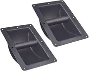 AsrMyjcx 2 Pieces Speaker Handles Recessed Holders Chest Handle Replacement Loudspeaker Lightweight Supplies Accessories Heavy Duty, S