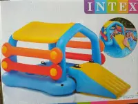 在飛比找Yahoo!奇摩拍賣優惠-((囤貨王))INTEX58294小屋造型水上充氣玩具 溜滑