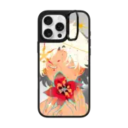 iPhone 16 Pro Max Mirror Ring Stand Case MagSafe Compatible God's Flower