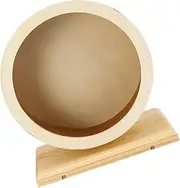 CORHAD 1PC Wooden Silent Hamster Running Wheel Mute Exercise Wheel for Hamsters Chinchillas Guinea Pigs Promotes Health Activity for Pets