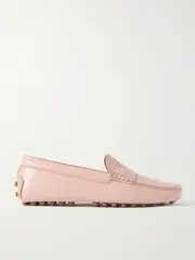 [Tod's] Tod's - Gommino Embellished Leather Loafers - Blush - IT41 IT 41 Pink