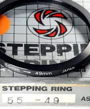 55-49mm Step-Down Lens Filter Converter Adapter Ring 55mm-49mm Metal E55-E49