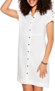 NIC+ZOE Rumba Shirtdress Paper White SZ S