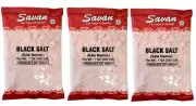 3 packs x 200g (600g) Black Salt Fine Vegan Himalayan - Kala Namak High Quality