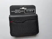 Samsonite Xenon 3 Business Card Wallet, Black 116461-1041 4 1/8" x 3" x 1/8"