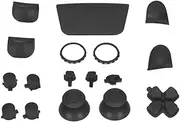 L2 R2 Full Buttons Set Replacement Button Repair Kit for PS5 Controller Replacement Buttons Gamepad Handle Accessories (Black)
