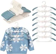 20 Pack Baby Nursery Closet Hangers, Toddler Kid Hanger, Non-Slip Laundry Infant Pant Hanger for Born Clothes Gift, Adjustable Nursery Hanging Dry Rack for Your Children