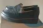 CLARKS SHAYLIN STEP LADIES BLACK LEATHER SHOES UK SIZE 3.5 D EU 36.