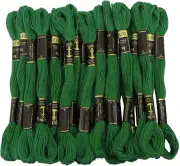 Anchor Stranded Cotton Thread for Cross Stitch/ Embroidery Color -Dark Green 212