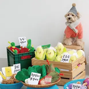韓國Bite Me造型發聲寵物藏食玩具-菜菜子｜發聲玩具狗玩具貓玩具寵物用品寵物玩具