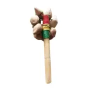 Nut Shell Shaker Nut Shell Percussion Traditional Sturdy Gift Stick Rattle Hand