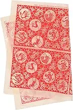 Veemoon 1sheet Pottery Transfer Paper Underglaze Ceramic Decal for DIY Decor Traditional and Patterns High-Temperature Clay Decal for Pottery Crafts
