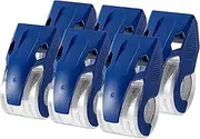 Amazon Basics Heavy Duty Packaging Tape with Dispenser for Shipping, Moving and Storing, 4.78 CM x 20.3 M, 6-Pack, 10.99 x 6.71 x 5.99 CM