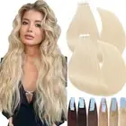 CLEARANCE Russian Tape In Human Hair Extensions Skin Weft Thick Full Head 150g+