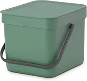 Brabantia Waste Bin Sort and Go 6 Litre Capacity, Fir Green