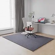 140×90cm Durable Office Chair Mat for Hardwood Floors, Tile, and Carpet – Non-Slip, Eco-Friendly, Odorless, Easy to Clean – Protects Against Scratches & Wear, 55"×35", Light Grey