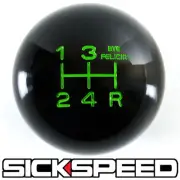 BLACK/GREEN BYE FELICIA SHIFT KNOB FOR 5 SPEED SHORT THROW SHIFTER 12X1.75 S05 (for: Ford)