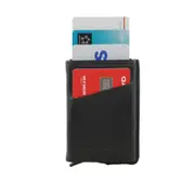 Pierre Cardin Leather RFID Smart Slide Card Holder Tab Wallet Black PC3643