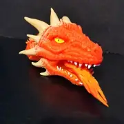 Dragon Hand Puppet Rubber Toy Children Play Imagination New With Tags Schylling
