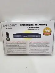 Digital To Analog TV Converter Box New in Box Sansonic FT-300A ATSC