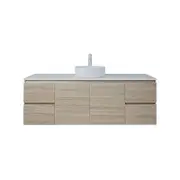New England Joinery 1500mm Grandeur SilkSurface Top Wall Hung Vanity
