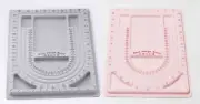 1 PC Plastic Bead Design Board, Gray, Yellow, Pink, or Graduated Circles Board