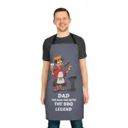 Dad The Man The Myth The BBQ Legend Funny BBQ Chef Apron