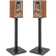 YOMT Universal Floor Speaker Stands, Bookshelf Speaker Stands 28 Inch for Sur...