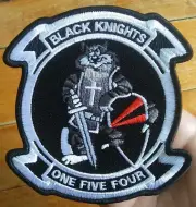 US Navy VF-154 TOMCAT USN Military Collectors Patch BLACK KNIGHTS