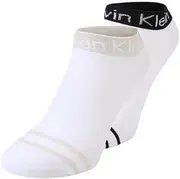 [Calvin Klein] WMNS CK SOK 2P CMAX UWEAR LOGO WHT/WHT