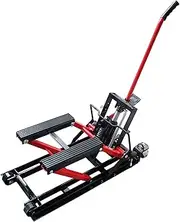 Hydraulic Jack, Hydraulic Motorcycle Scissor Jack 1500 LBS Load Capacity Adjustable Portable Hoist Stand Lift Tool Non-Slip Rubber for Most Cars, Trucks, and SUVs