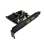 2 Port 5Gbps USB PCIE Expansion Card Expansion Card PC Data Transfer Host