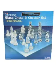 Glass Chess And Checkers Set