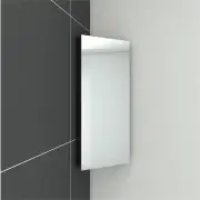 Bathroom Mirror Corner Cabinet Vanity Shaving Storage Cupboard Wall Hung 350x670mm