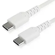 StarTech.com 2m USB C Charging Cable - Durable Fast Charge & Sync USB 2.0 Type C to C Charger Cord - TPE Jacket Aramid Fiber M/M