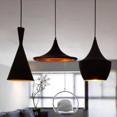 Modern Design Pendant Light Ceiling Lamp Shade Lighting Fixture Black Cafe Bar