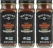 Watkins Gourmet Organic Spice Jar, Harissa, 2.5 oz. Bottle, 3-Pack