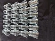 12 Shot Glasses Glass Barware Shots. Drink Vodka rum gin 1 doz 2 oz Size